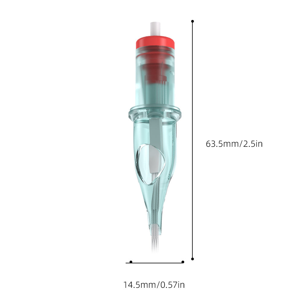 Aghi per tatuaggio, aghi professionali per tatuaggio, 20 pezzi, varie misure miste, Round Liner, Shader, Magnum, Curved/Round Mag, 5Rl 7Rl 9Rl 5Rs 7Rs 9Rs 15M1 21M1 15Cm 21Cm, aghi a membrana monouso per tatuaggio, per studio di tatuaggio professionale.