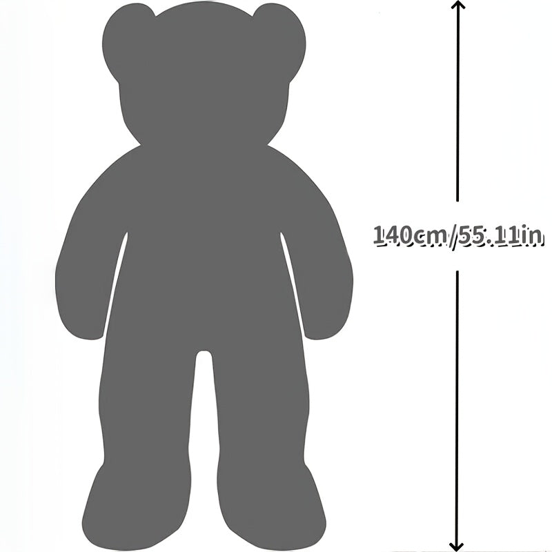 Orsacchiotto Gigante XXL Sovradimensionato Marrone, Grande Peluche Morbido Animale, Ottima Idea Regalo per Amici, Ideale per Natale, Halloween e Capodanno