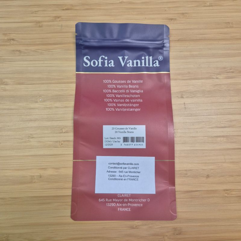 20 Bacche di Vaniglia Premium • Vaniglie di Qualità A • Bacca Morbida e Saporita • Ideali per Pasticceria e Cucina • Risigillabili - Lunga Durata di Freschezza • Selezione Prestige Vaniglia Sofia