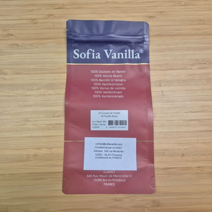20 Bacche di Vaniglia Premium • Vaniglie di Qualità A • Bacca Morbida e Saporita • Ideali per Pasticceria e Cucina • Risigillabili - Lunga Durata di Freschezza • Selezione Prestige Vaniglia Sofia