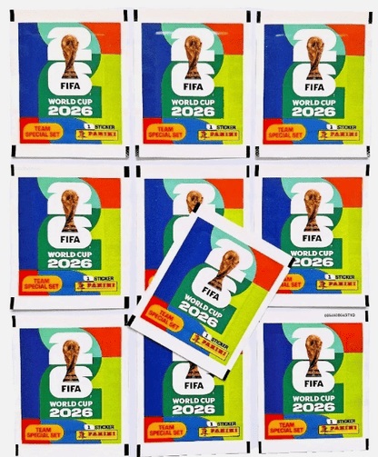 Panini FIFA World Cup 2026™ Set Speciale Squadra DFB – Confezione da 10 Pacchetti di Adesivi Glitterati