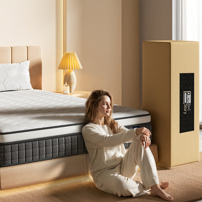 Materasso a Sfere Pocket Bedstory H3/H4 - 20 cm di Altezza, Guscio in Schiuma e Traspirante, Isolamento del Movimento e Supporto della Postura del Corpo