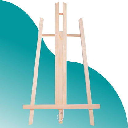 Artmaker XXL Set Completo per Pittura Artistica con Cavalletto in Legno da 50 cm, 6 Tele da 24x30 cm, Set di 12 Colori Acrilici, 10 Pennelli e Tavolozza – Il Regalo Perfetto per Artisti Principianti, Bambini e Adulti per Creare Opere d'Arte di Alta Qualit