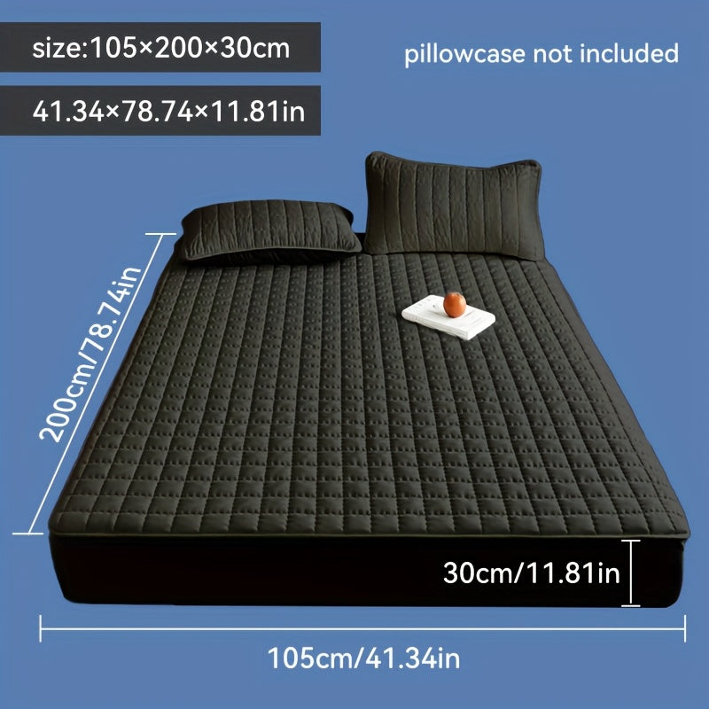 1pz Coprimaterasso Impermeabile, Lavabile in Lavatrice, Disponibile in Diverse Misure, Ultra Morbido e Confortevole Coprimaterasso Spesso, Adatto per Camera da Letto, Camera degli Ospiti, Protezione per Materasso d'Hotel (esclusi Cuscino e Federa)