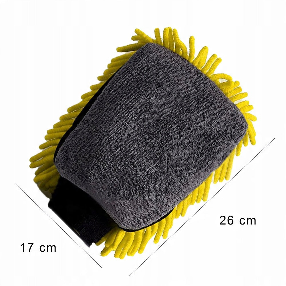 Guanto in microfibra per lavare e pulire l'auto