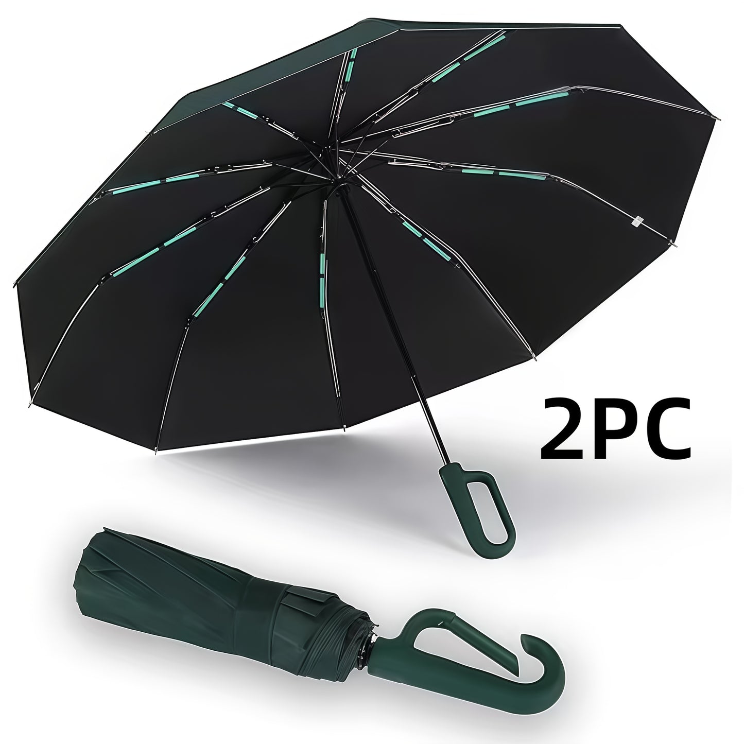 Ombrello pieghevole con fibbia completamente automatica, con protezione solare, specifiche 1 e 2 facoltative, adatto sia per uomini che per donne, ombrello da viaggio, con un diametro di 106 cm/41.2 pollici quando è aperto, robusto e durevole, ombrello di
