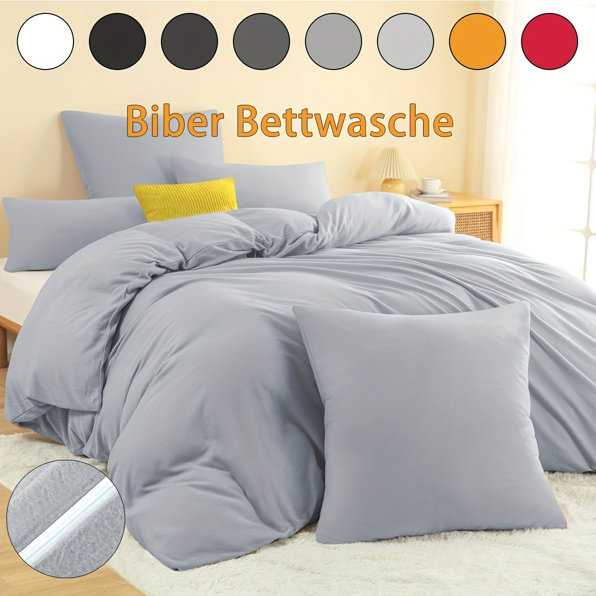 Set copripiumino in flanella di di alta qualità, copripiumino e federa 100%, regalo di Natale, copripiumino invernale confortevole, tecnologia a setole morbide 135 X 200 cm
