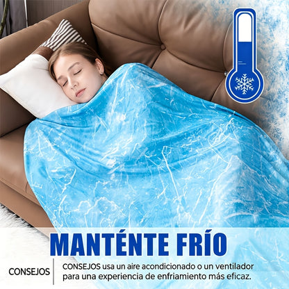Coperte Rinfrescanti per Chi Suda - Coperta Estiva Sottile Leggera Traspirante Morbida a Doppia Faccia Coperta Potenziata per Letto Divano Sofà, Mantiene Fresco per il Sudore Notturno