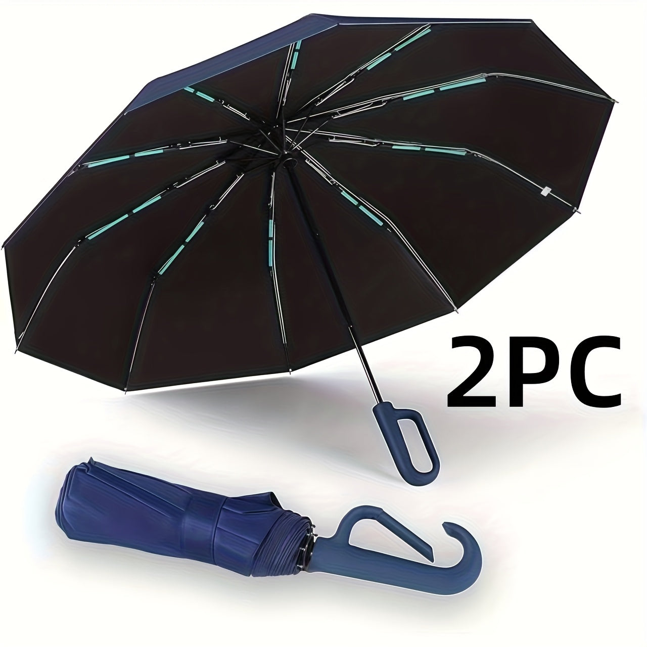 Ombrello pieghevole con fibbia completamente automatica, con protezione solare, specifiche 1 e 2 facoltative, adatto sia per uomini che per donne, ombrello da viaggio, con un diametro di 106 cm/41.2 pollici quando è aperto, robusto e durevole, ombrello di