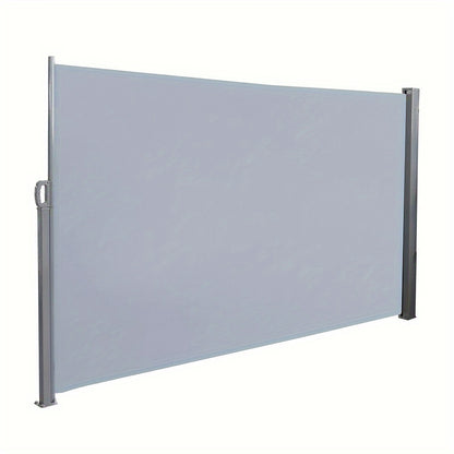 Tenda Laterale Parasole, 160X300Cm/180X300Cm/200X300Cm Protezione Solare, Schermo Privacy, Protezione Vento, per Balcone, Terrazza, Giardino, Grigio/Grigio Scuro