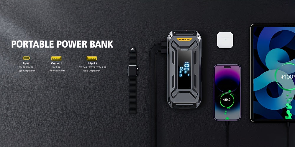 ACMOUNT Avviatore per Auto, Booster di Batteria ad Alta Capacità 26800mAh per Tutti i Motori a Benzina e Diesel fino a 10.0L, Avviatore Automatico 12V con Torcia, Ampio Display LCD, Ricarica Rapida USB