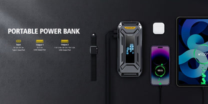 ACMOUNT Avviatore per Auto, Booster di Batteria ad Alta Capacità 26800mAh per Tutti i Motori a Benzina e Diesel fino a 10.0L, Avviatore Automatico 12V con Torcia, Ampio Display LCD, Ricarica Rapida USB