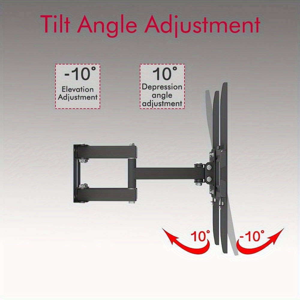 Supporto da parete universale per TV Bonnlo per schermi plasma LCD LED da 26 a 55 pollici fino a 40 kg Base estesa con girevole e inclinabile Supporto da parete per TV con inclinazione di 10 gradi e rotazione orizzontale di 30 gradi VESA 400x400 mm