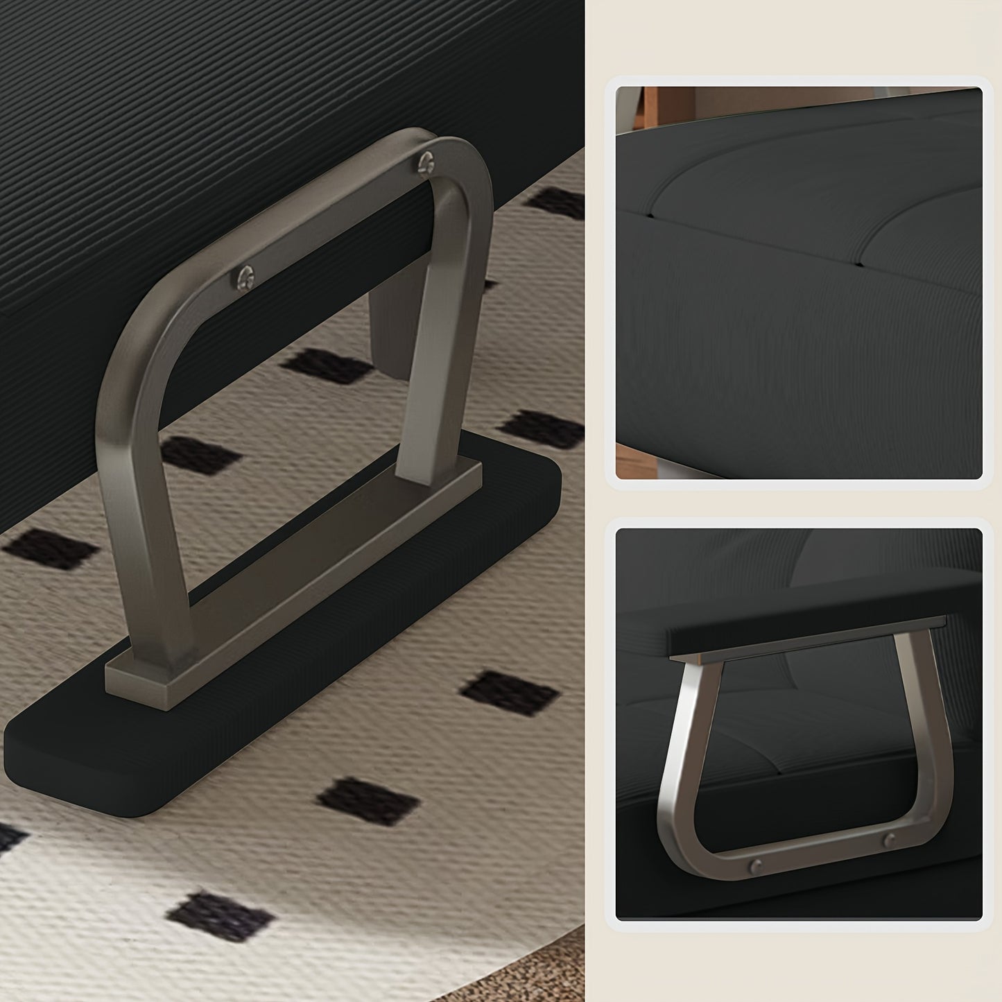 Poltrona Convertibile, Divano Letto e Sedia a Sdraio 3 in 1 con Cinque Posizioni Regolabili per Schienale e Cuscino Seduta, Realizzata in Tessuto Velluto a Coste. Perfetta per Camere da Letto, Soggiorni e Appartamenti
