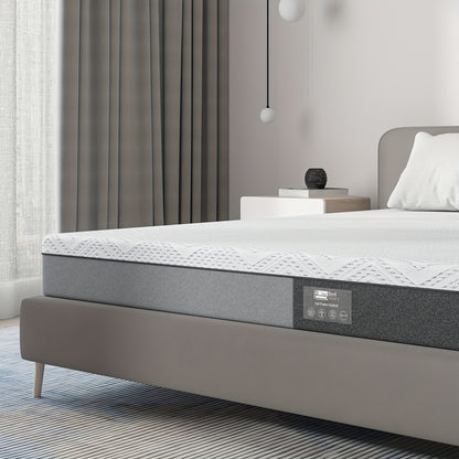 Materasso BedStory in Memory Foam, Materasso in Schiuma a 7 Zone, Rigidità e Supporto Medio, Fodera in Tessuto Rimovibile