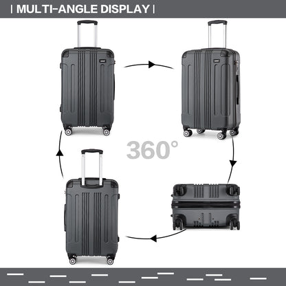 Valigia da imbarco 55x35x20cm a guscio rigido in ABS con trolley da viaggio, bagaglio a mano da cabina, 33L, regalo per Black Friday, Giorno del Ringraziamento, Natale