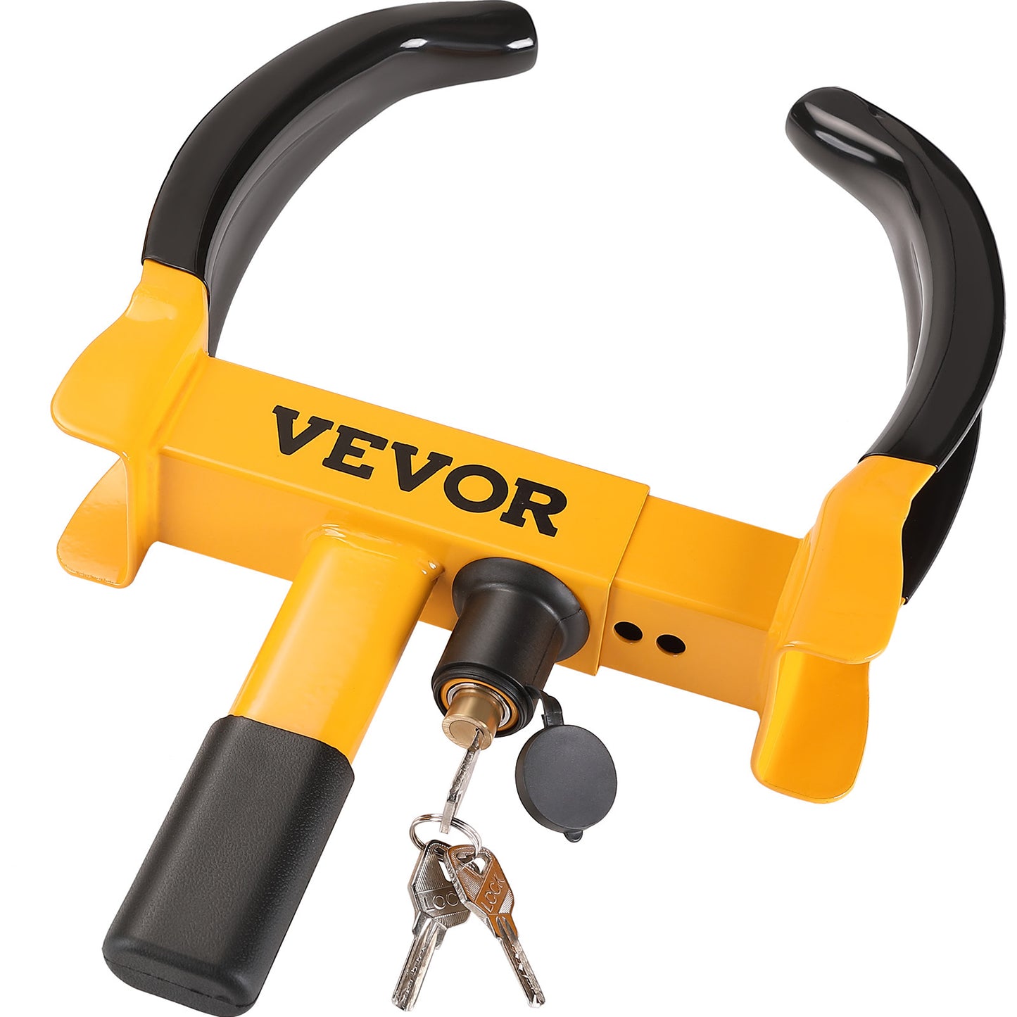 VEVOR Lucchetto per ruote, 2 confezioni di lucchetto universale per ruote, lucchetto antifurto regolabile per rimorchi con morsetto per ruote, lucchetto per pneumatici in acciaio resistente per ATV RV SUV Auto Golf Cart Barche Moto, con 6 chiavi