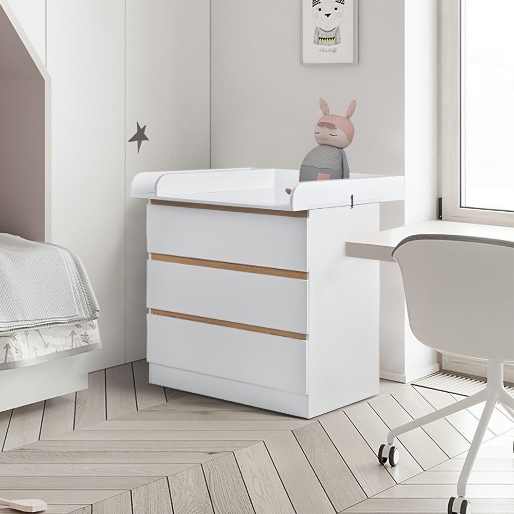 1 pz. Unità di cassetti contenitori, cassettiera con ripiani rimovibili con aggiunte, organizer contenitore, mobili per la casa, può essere comodino, organizer, mobile scaffale con 3 cassetti, camera da letto, soggiorno, bagno, bianco