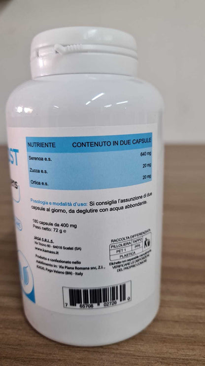 Integratore Prostata con Serenoa Repens, Semi di Zucca ed Ortica - Made in Italy - Spedizione veloce da magazzino locale