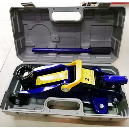 Cric a Ponte Pesante da 2 Tonnellate, Cric a Carrello a Basso Profilo per Auto, Furgone, Riparazione Pneumatici in Garage, Strumento di Emergenza per Cambio Gomme, Capacità di Carico 2 Tonnellate / 4000 Libbre, Altezza di Sollevamento da 5,3" a 12,6", con