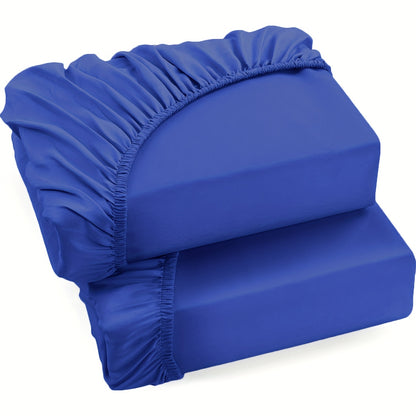Confezione da 2 lenzuola con angoli in 100% 130gsm, lenzuola con angoli in 100%, gonna da 30cm, ipoallergenico, lenzuolo da letto traspirante, adatto per camera da letto, dormitorio e camera degli ospiti, lavabile in lavatrice, biancheria da letto, con an