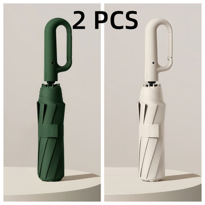 Ombrello pieghevole con fibbia completamente automatica, con protezione solare, specifiche 1 e 2 facoltative, adatto sia per uomini che per donne, ombrello da viaggio, con un diametro di 106 cm/41.2 pollici quando è aperto, robusto e durevole, ombrello di