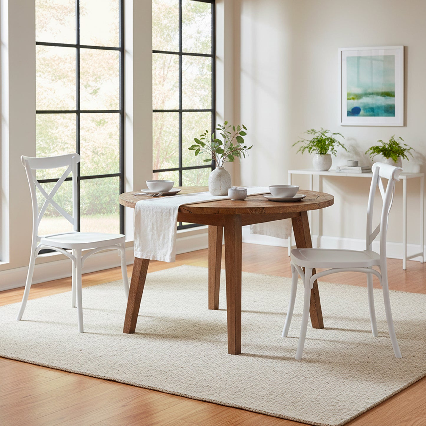 Baroni Home Set 4 Sedie in Plastica Bianca – Sedie Impilabili, Pronte all’Uso Senza Montaggio, Facili da Pulire, con Piedini Antiscivolo per Maggiore Stabilità – Ideali per Cucina, Soggiorno, Sala da Pranzo, Giardino, Terrazzo o Balcone – Sedute Comode e