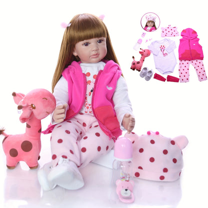 Bambola Rebirth 22 Pollici (55 cm) Bambola Neonata Carina, Assolutamente Realistica, Viene Fornita con Vestiti e Accessori Giocattolo, Adatta a Bambini di Età Superiore