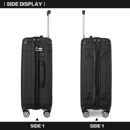 Valigia da imbarco 55x35x20cm a guscio rigido in ABS con trolley da viaggio, bagaglio a mano da cabina, 33L, regalo per Black Friday, Giorno del Ringraziamento, Natale