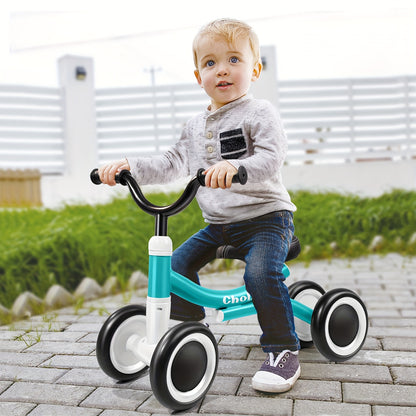 Bicicletta senza pedali per bambini e bambine - Robusto telaio in lega e grande ruota posteriore, bicicletta da allenamento leggera con ruota antiscivolo simile a un pneumatico ammortizzato (senza freni) - Prima bicicletta da equilibrio per interni/estern