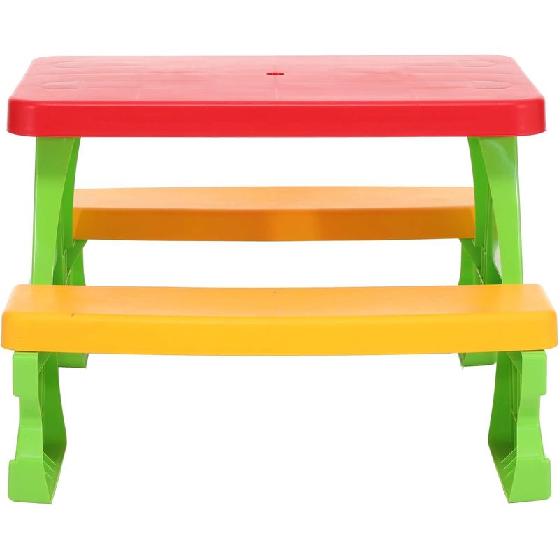 Gruppo di sedute per bambini da esterno - Tavolo da picnic con panche, resistente alle intemperie, vari colori