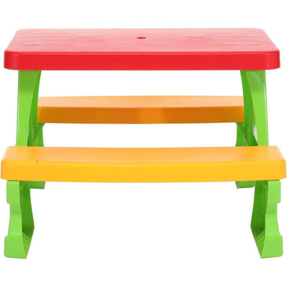 Gruppo di sedute per bambini da esterno - Tavolo da picnic con panche, resistente alle intemperie, vari colori