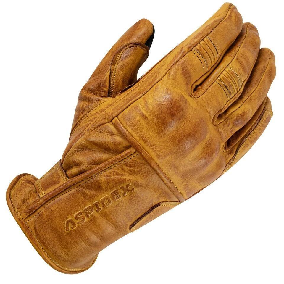 Guanti Moto in pelle uomo ASPIDEX WAX Vintage