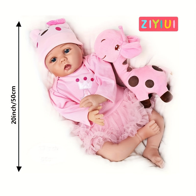 Bambola Reborn Bambina Piccola Bambola Neonata Carina in Vinile Morbido, Giocattolo per Bambini, Regalo di Natale, Regalo per Feste, Regalo di Compleanno