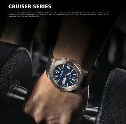 [I&W Carnival] Orologio Sportivo Meccanico da Uomo, Luminoso e Impermeabile con Vetro Finto Zaffiro, Regalo Ideale per le Vacanze