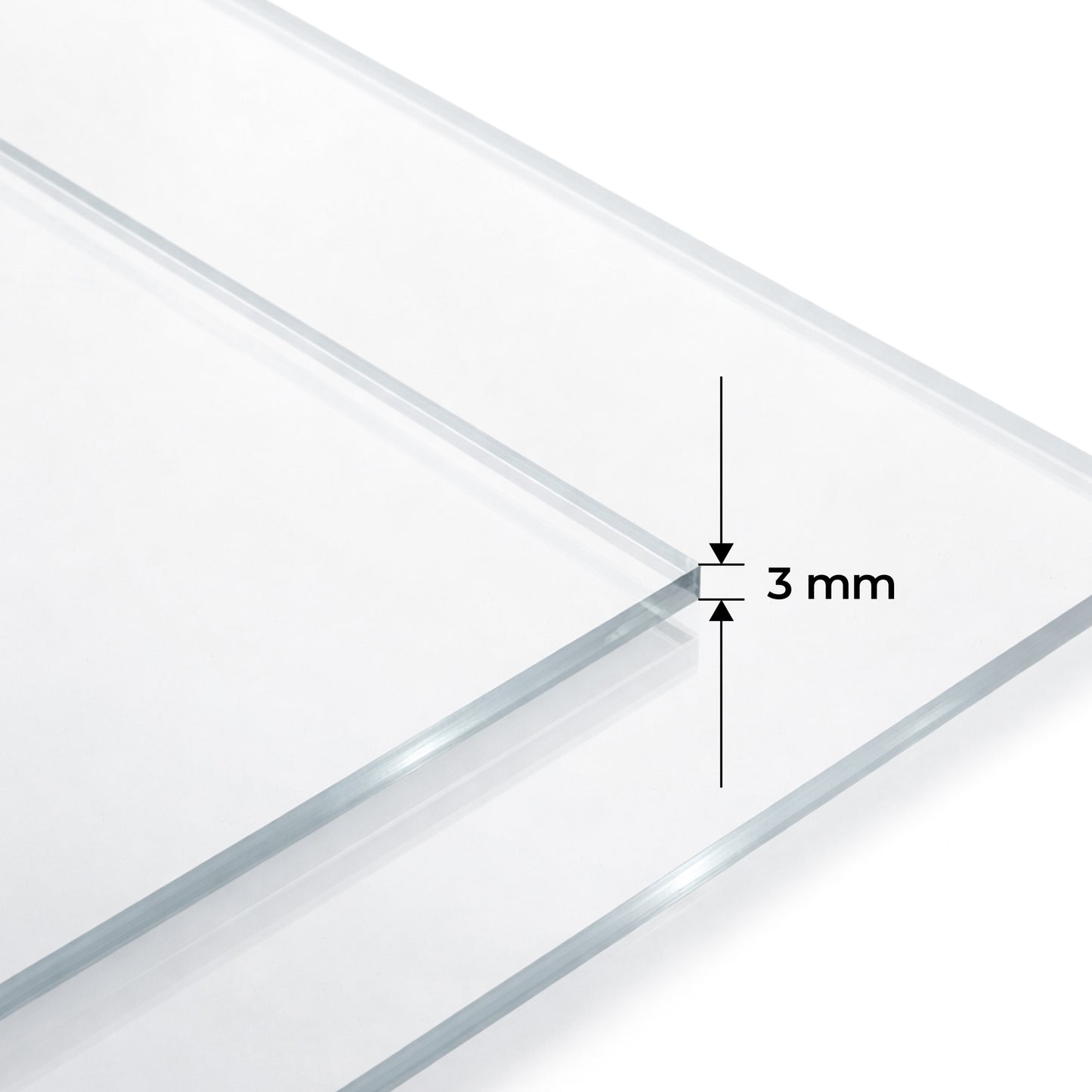 Foglio di Plexi PMMA 60x40cm | Lastra Acrilica Trasparente Trasparente | Spessori Disponibili: 2mm, 3mm, 4mm | Elevata Trasparenza 92% Effetto Vetro | Lastra di Plexi per Fai da Te, Pubblicità e Decorazione di Interni | Materiale Plastico Durevole per Ins