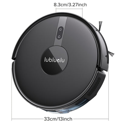 Lubluelu B40 Robot Aspirapolvere, Robot Aspirapolvere e Lavapavimenti 3 in 1, 6500Pa, Bassa Rumorosità 62Db, Corpo Ultra-Sottile 9.98 cm, Mappatura 5 Piani, Pulizia Diversificata, Robot Aspirapolvere per Peli di Animali Domestici, Tappeti, Pavimenti Duri,