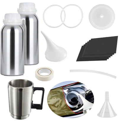 Kit di preparazione per riparazione fari 800g+800g/ Vapore/ Riparazione, Ristrutturazione riscaldamento e appannamento fari