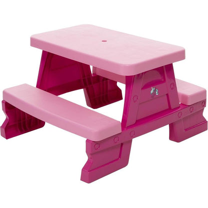 Gruppo di sedute per bambini da esterno - Tavolo da picnic con panche, resistente alle intemperie, vari colori