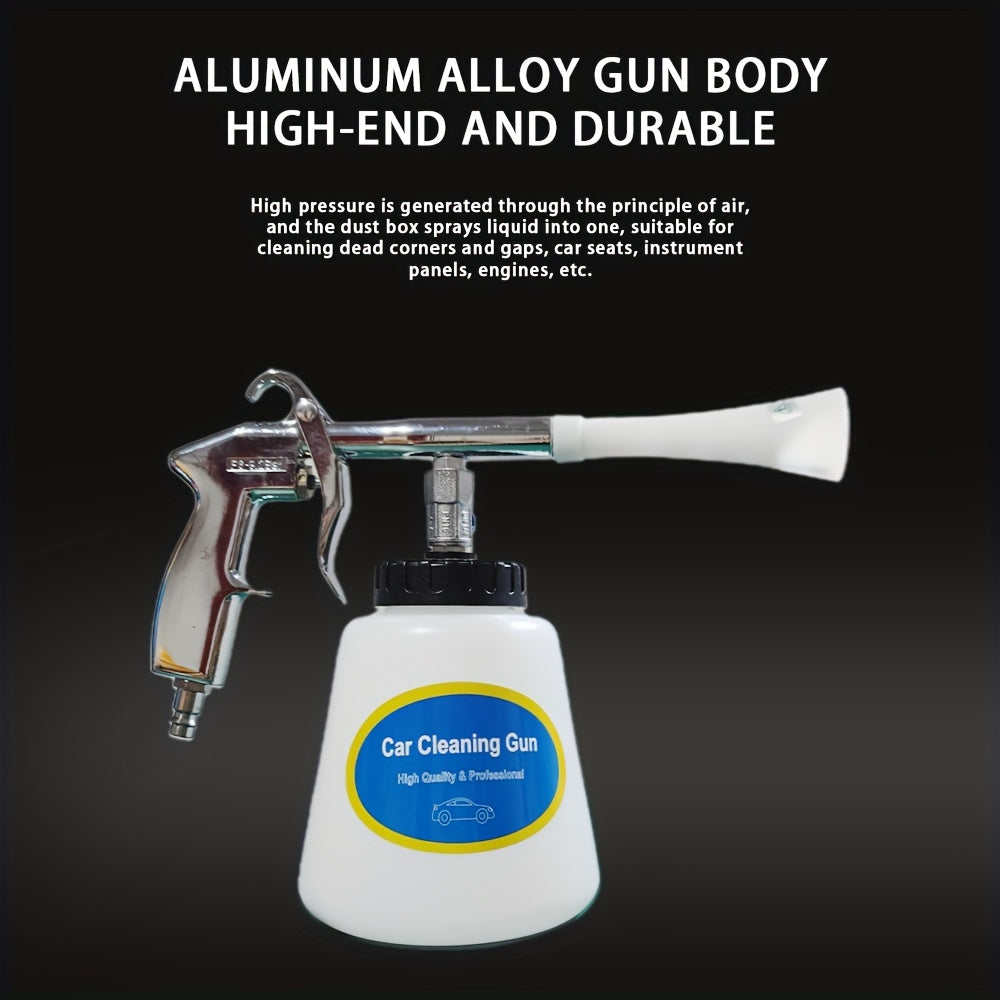Pistola pneumatica per autolavaggio, universale, contenitore spray, rimozione efficiente della polvere, pulizia profonda per interni auto e vano motore, strumento per la cura dell'auto