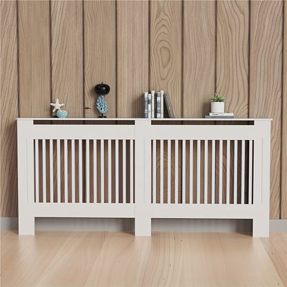 Copertura Radiatore Alta Mobile in Legno Altezza Interna 100Cm Coperture Riscaldatore Bianche Scolli Moderni Scaffale Radiatore Alto MDF Spesso Mobile in Legno Cucina Camera da Letto per Soggiorno