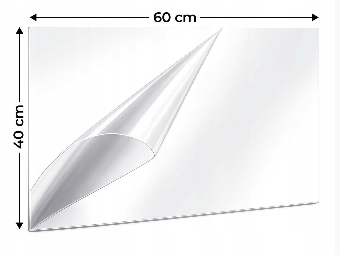 Foglio di Plexi PMMA 60x40cm | Lastra Acrilica Trasparente Trasparente | Spessori Disponibili: 2mm, 3mm, 4mm | Elevata Trasparenza 92% Effetto Vetro | Lastra di Plexi per Fai da Te, Pubblicità e Decorazione di Interni | Materiale Plastico Durevole per Ins