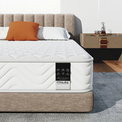Materasso in Memory Foam e Molla - Singolo/Double (90/140/160*200*18cm) | Spessore Medio-Firmato & Supporto del Sonno a Bobina Aperta | Sollievo dalla Pressione