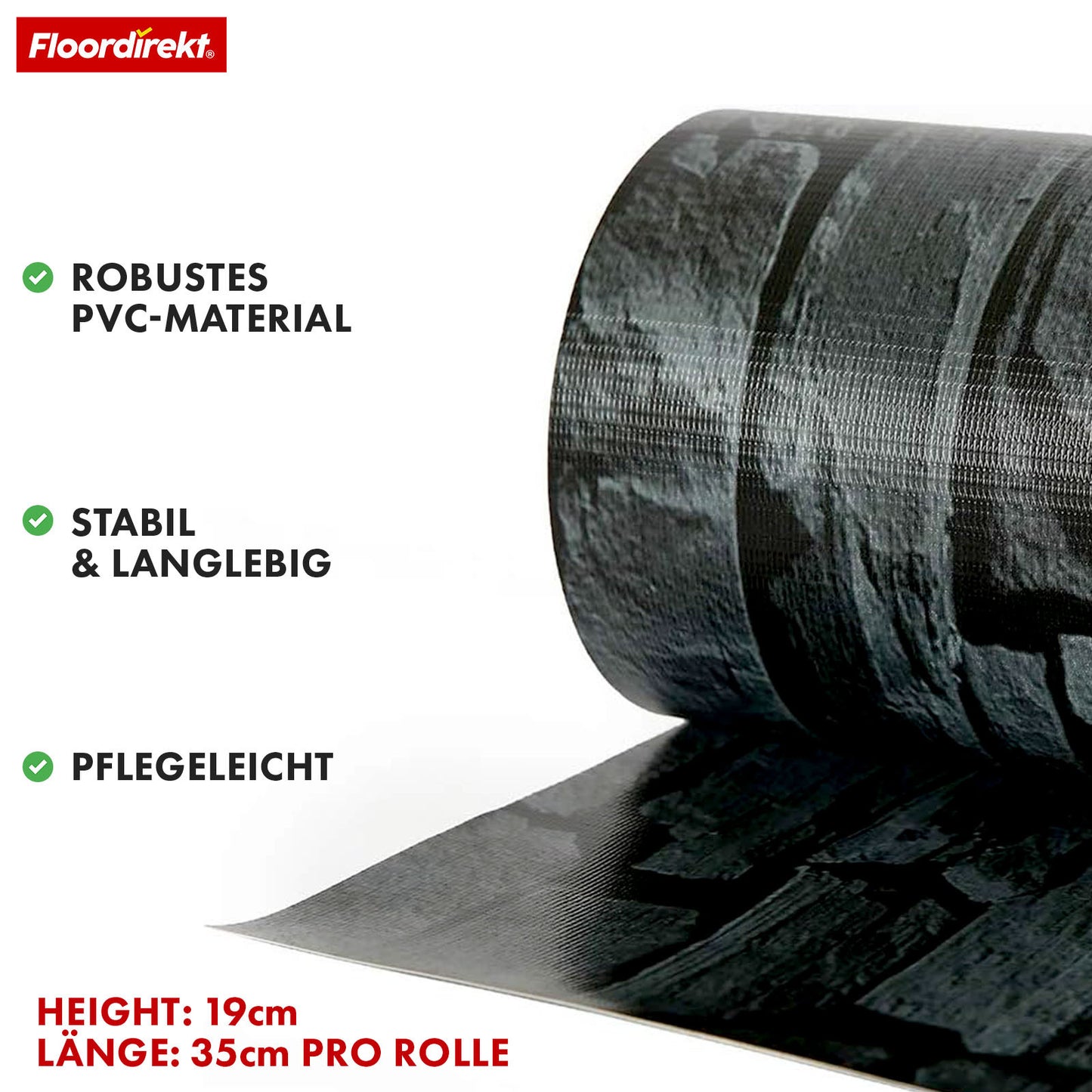 Striscia PVC per Privacy per Recinzione a Doppio Filo – Rotolo da 35m, Altezza 19cm, Include 20 Clip, Disponibile in 3 Colori e 4 Design