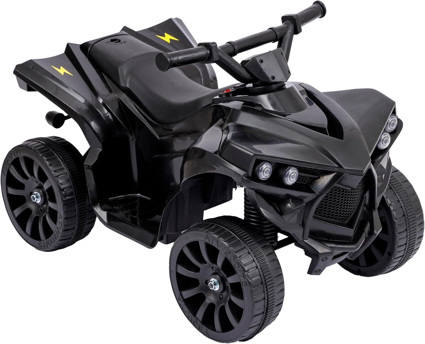 Baroni Toys Quad Elettrico per Bambini 3+ anni con Manubrio Sterzante, Musica e Luci Funzionanti, Quad con Modalità Avanti/Retro, Facile da Montare, 70x42x45 cm