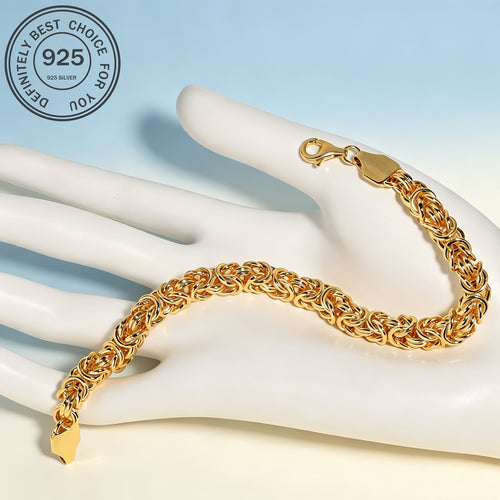 Bracciale da donna in argento 925, stile facile e alla moda, adatto per l'uso quotidiano, idea regalo con confezione regalo boutique