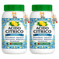Akitaink Acido Citrico in Polvere, Multiuso per Pulizia e Igiene della Casa: Ammorbidente, Anticalcare, Brillantante, Disincrostante, Decalcificante - 2 kg