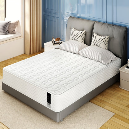 Materasso Singolo/Matrimoniale con Comoda Memory Foam, Materasso Hybird Pocket Sprungs con Isolamento del Movimento, Materassi Media Firmato 90/140/160X200X23Cm
