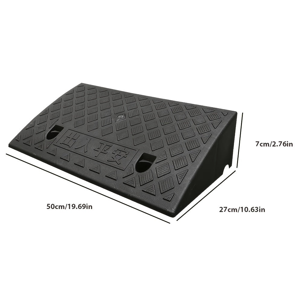 Set da 2 rampe portatili antiscivolo - Realizzate con materiali durevoli, perfette per auto, moto e sedie a rotelle, facili da caricare e scaricare, cruciali per l'accessibilità. Le rampe accessibili sono il regalo perfetto per anziani e proprietari di an