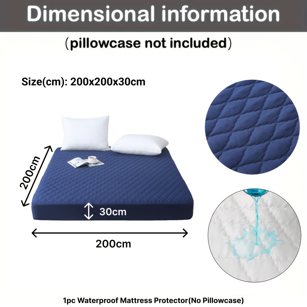 1pz Coprimaterasso Imbottito Spesso e Impermeabile - Coprimaterasso Ultra Morbido e Confortevole, Adatto per Camere da Letto, Dormitori, Decorazioni per la Stanza, Camere degli Ospiti e Hotel (Esclusi i Federe)